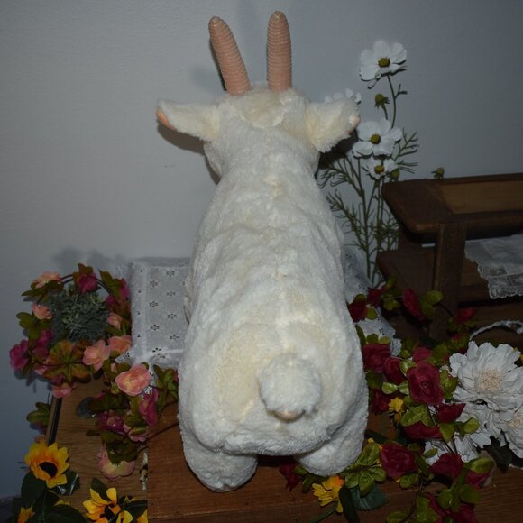 Vintage Cream Billy Goat Plush Stuffed Animal Large 16in - Picture 6 of 11